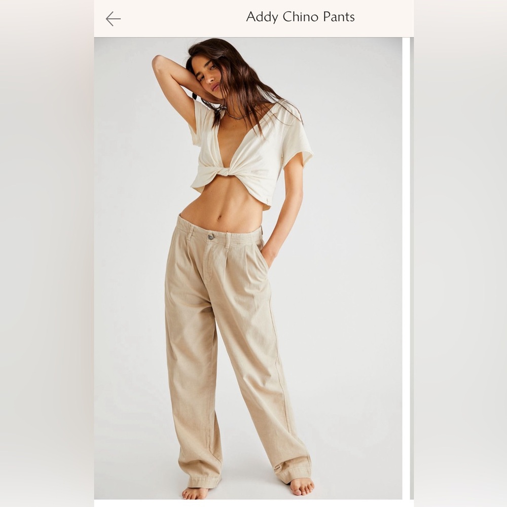 FREE PEOPLE Addy Chino Pants
